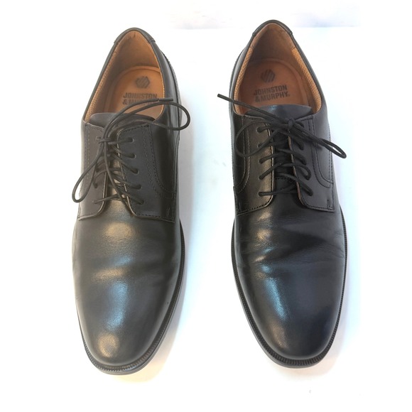 Johnston & Murphy Men Reeve Plain Toe Dress Shoe Oxfords Black Size 9.5 NWT/Box main image 5